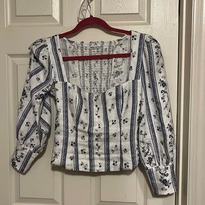 Reformation Linen Stilton Top Size 4